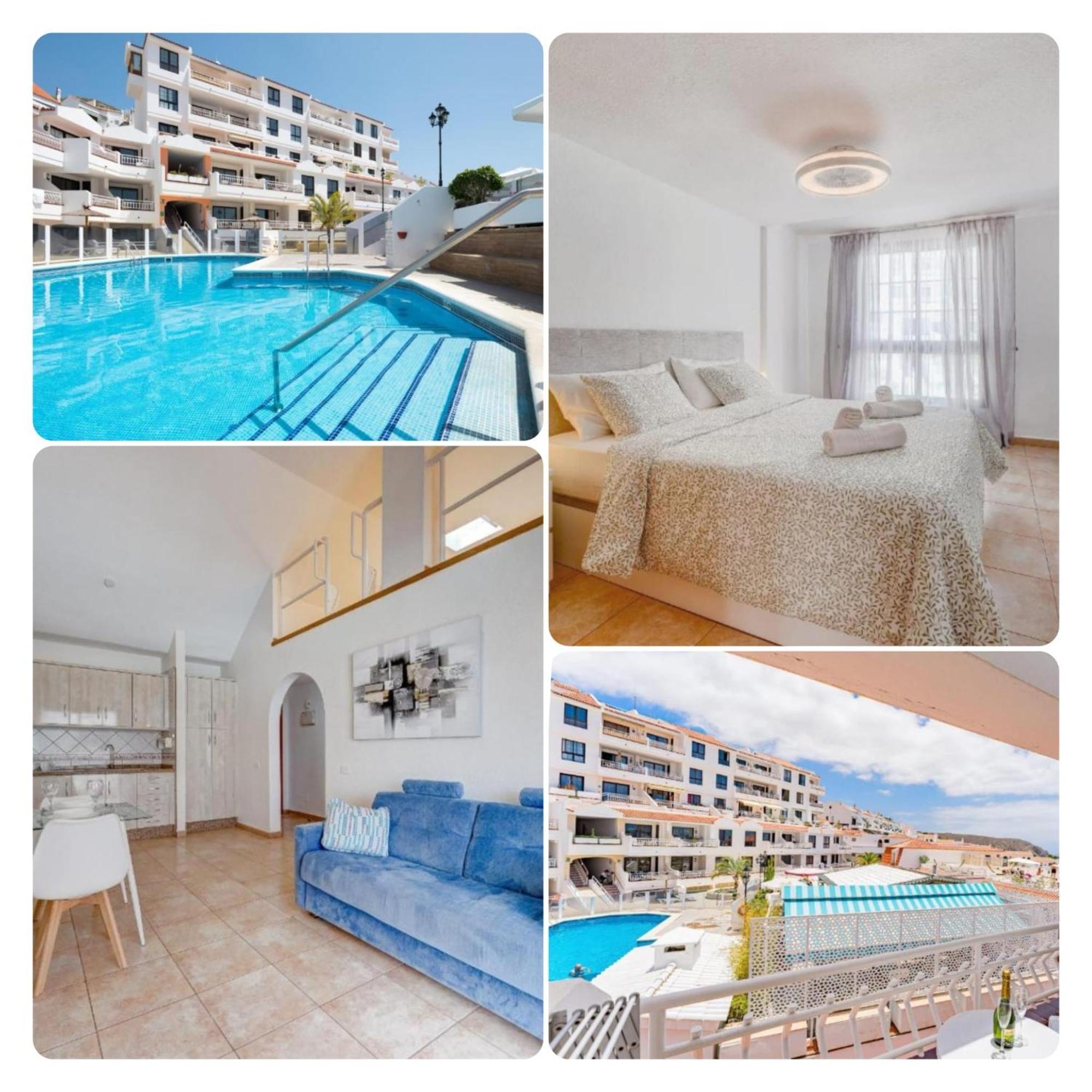 Pretty 1B Apartment In Diamantes 2, Heated Pool Los Cristianos  Exteriör bild
